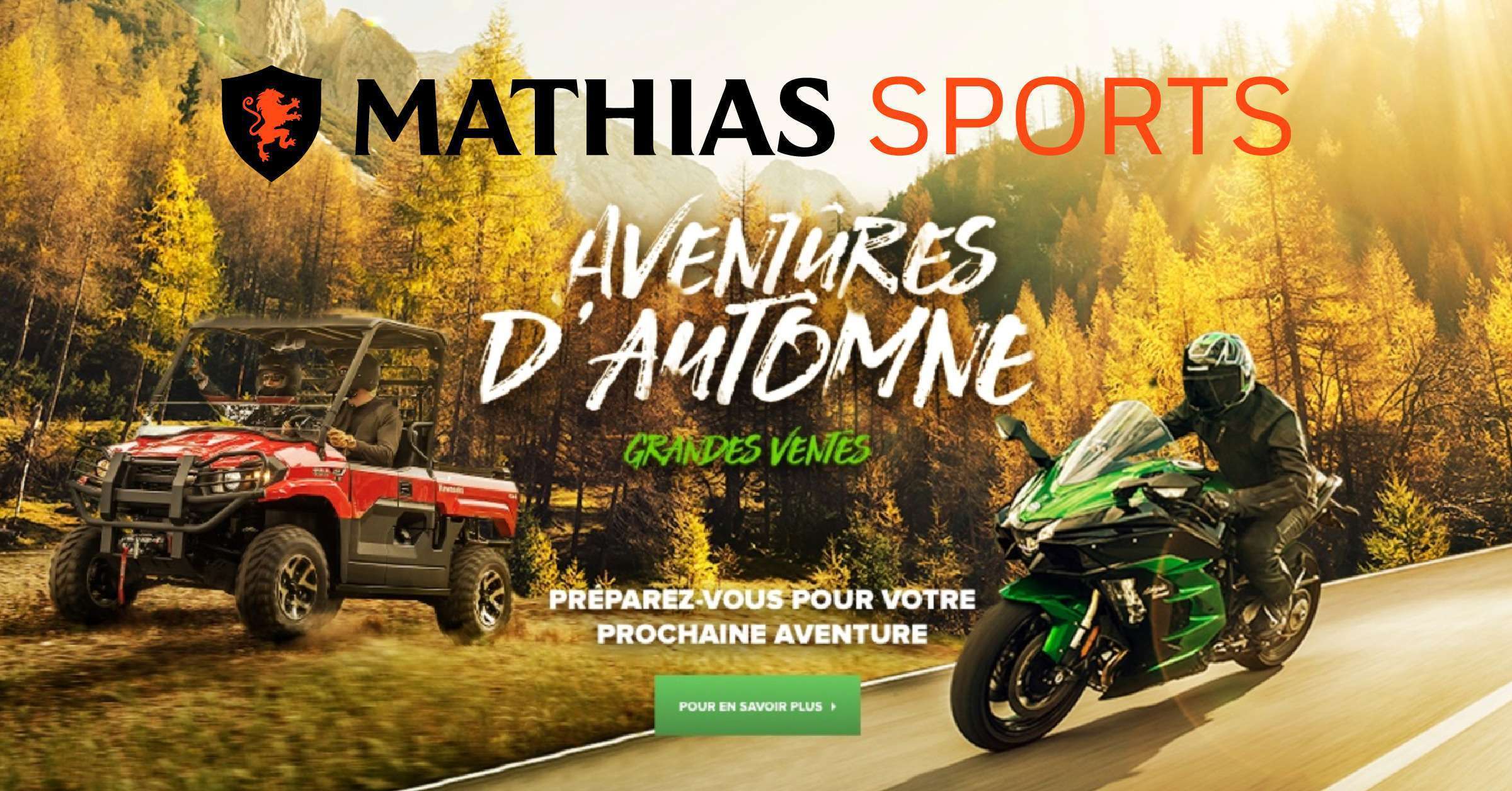 L'événement Aventures d'automne de Kawasaki se poursuit!