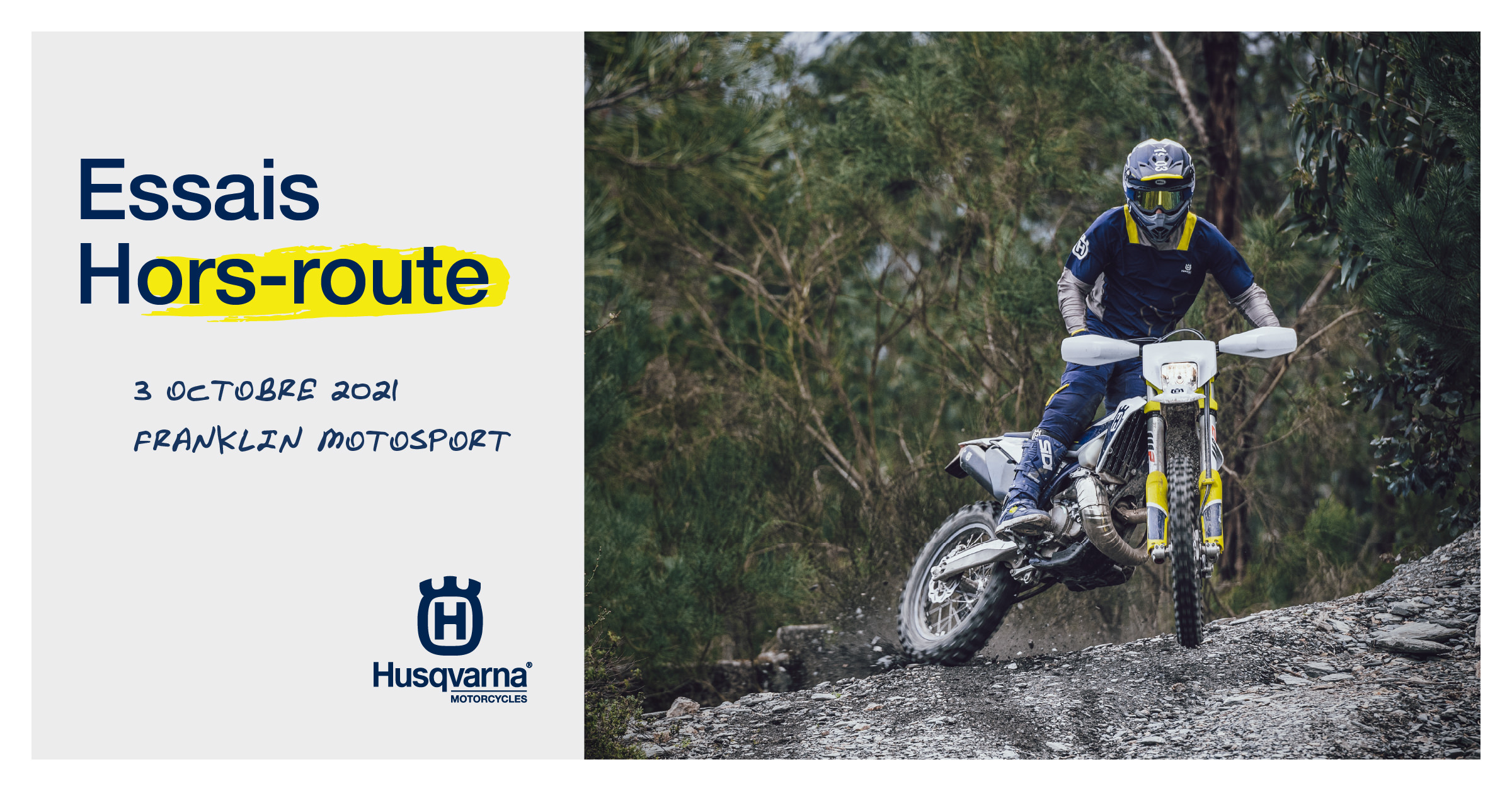 3 octobre 2021 - Essais hors-route Husqvarna