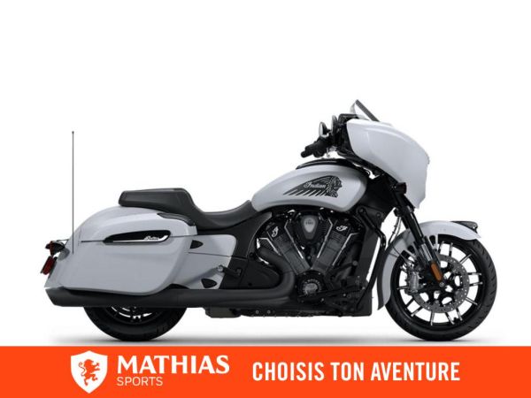  MSU-2025N25LFDRRCA_Ghost White Metallic SmokeNeuf INDIAN Chieftain PowerPlus Dark Horse 108 Audio 2025 a vendre 1