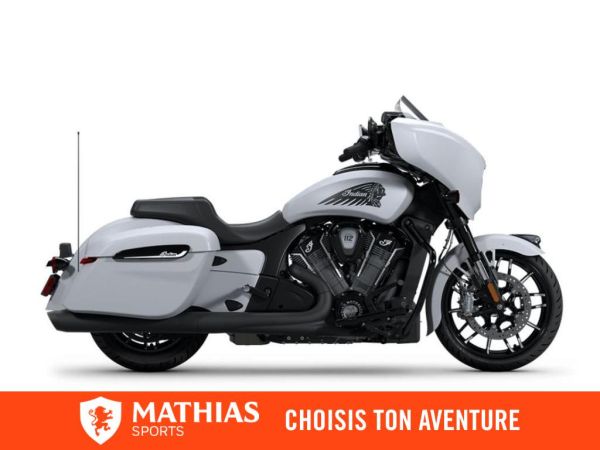 MSU-2025N25LFDSSC_Ghost White Metallic SmokeNeuf INDIAN Chieftain PowerPlus Dark Horse With 112ci + Rider Assist Package 2025 a vendre 1