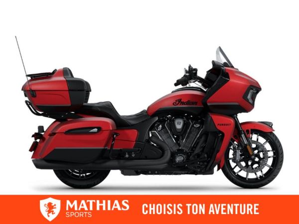  MSU-2025N25LDDSSC_Black Smoke w/ Sunset Red SmokeNeuf INDIAN Pursuit Dark Horse With 112ci + Rider Assist Package 2025 a vendre 1