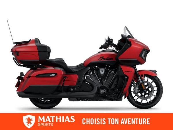  MSU-2025N25LDDSSCA_Black Smoke w/ Sunset Red SmokeNeuf INDIAN Pursuit Dark Horse With 112ci + Rider Assist Package + Audio 2025 a vendre 1