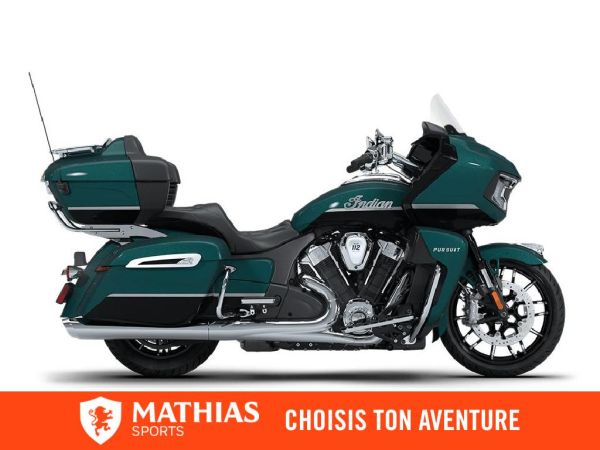  MSU-2026N26LD4SSC4_Cascade Green / Black MetallicNeuf INDIAN Pursuit Limited + 112 Package 2026 a vendre 1