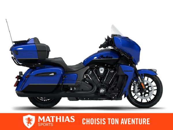 MSU-2026N26LGVSSC5_Bright Deep Blue Metallic / Black MetallicNeuf INDIAN Roadmaster PowerPlus Dark Horse + 112 Package 2026 a vendre 1