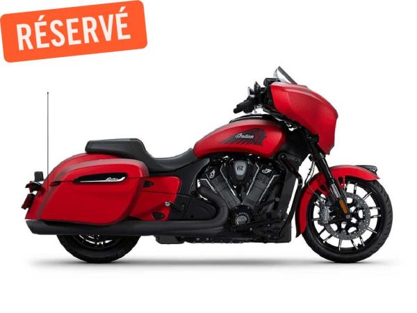 MSU-2025N25LFDSSC_Sunset Red SmokeNeuf INDIAN Chieftain PowerPlus Dark Horse With 112ci + Rider Assist Package 2025 a vendre 1