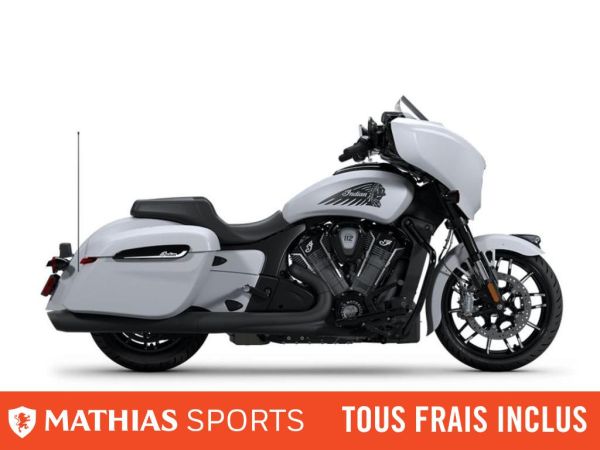  MSU-2025N25LFDSSC_Ghost White Metallic SmokeNeuf INDIAN Chieftain PowerPlus Dark Horse With 112ci + Rider Assist Package 2025 a vendre 1