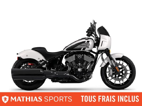  MSU-2025N25DSDBHCP_Ghost White Metallic SmokeNeuf INDIAN Sport Chief 2025 a vendre 1