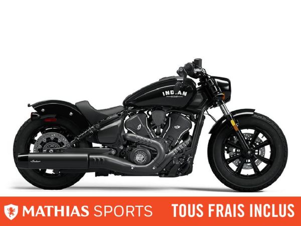  MSU-2025N25SBB76CA_Black MetallicNeuf INDIAN Scout Bobber 2025 a vendre 1