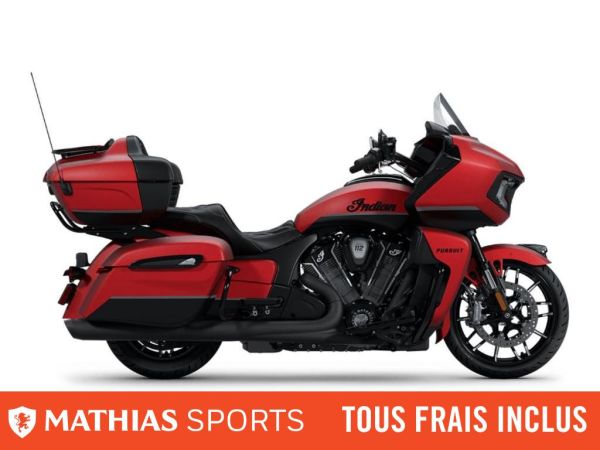  MSU-2025N25LDDSSC_Black Smoke w/ Sunset Red SmokeNeuf INDIAN Pursuit Dark Horse With 112ci + Rider Assist Package 2025 a vendre 1