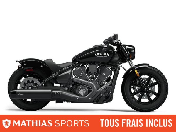  MSU-2025N25SBB76CA_Black MetallicNeuf INDIAN Scout Bobber 2025 a vendre 1