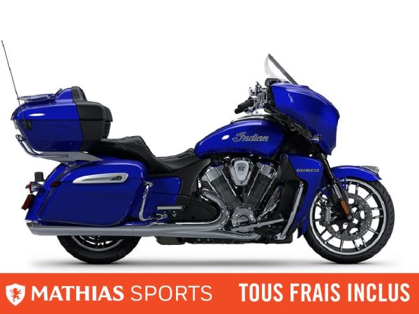  MSU-2025N25LGLRRC_Spirit Blue MetallicNeuf INDIAN Roadmaster PowerPlus Limited 108 2025 a vendre 1