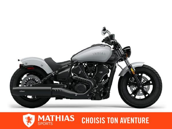  MSU-2025N25SBC61CT_Ghost White Metallic SmokeNeuf INDIAN Scout Sixty Bobber Limited 2025 a vendre 1