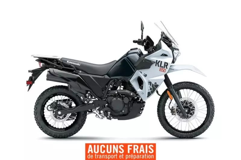 MSU-2024KL650GRFNN_BLANC Neuf KAWASAKI KLR650 Non-ABS 2024 a vendre 1