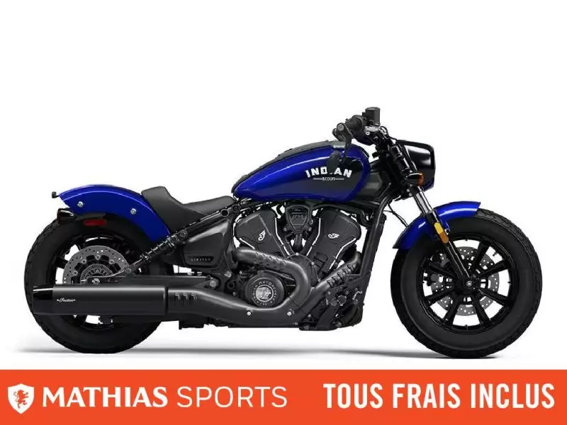  MSU-2025N25SBF76CB_Spirit Blue MetallicNeuf INDIAN Scout Bobber Limited Tech 2025 a vendre 1
