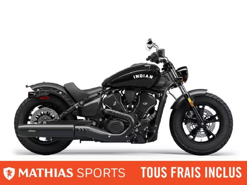  MSU-2025N25SBV61CA_Black MetallicNeuf INDIAN Scout Sixty Bobber 2025 a vendre 1