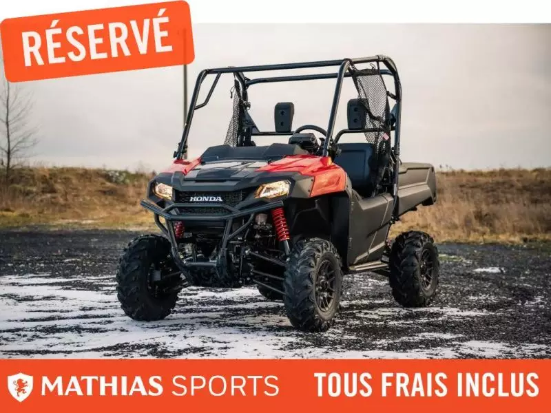  MSU-2024SXS7M2DR_ROUGENeuf HONDA Pioneer 700 2P Deluxe 2024 a vendre 1