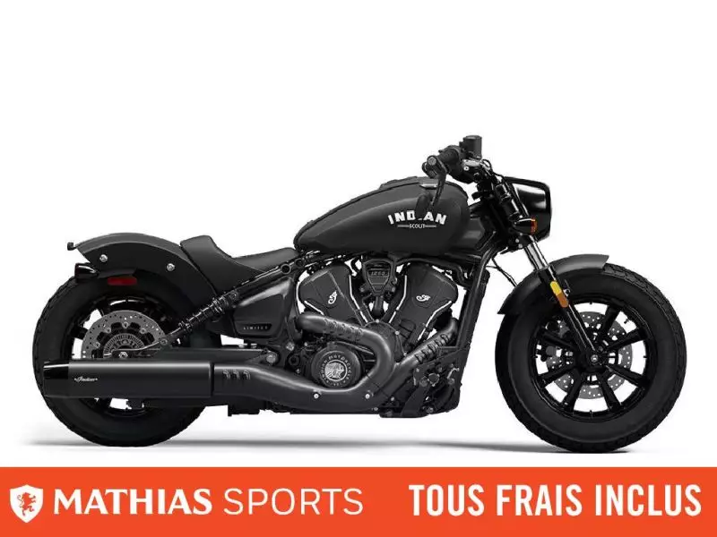  MSU-2025N25SBC76CH_Black SmokeNeuf INDIAN Scout Bobber Limited 2025 a vendre 1