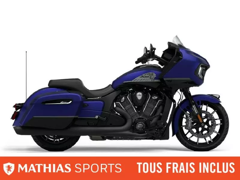  MSU-2024N24LCKRRCB_Spirit Blue SmokeNeuf INDIAN Challenger Dark Horse with PowerBand Audio Package 2024 a vendre 1