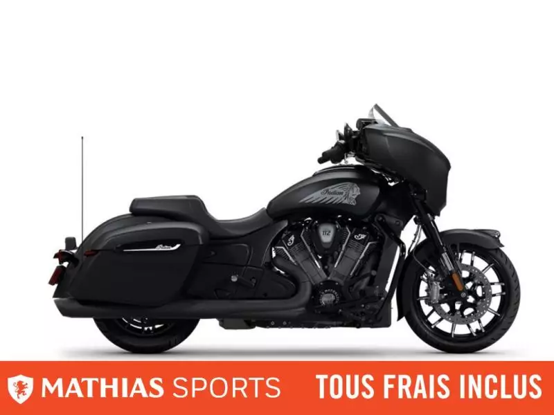  MSU-2025N25LFDSSC_Black SmokeNeuf INDIAN Chieftain PowerPlus Dark Horse With 112ci + Rider Assist Package 2025 a vendre 1