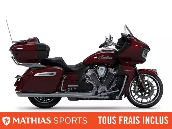  MSU-2025N25LDLRRCA_Maroon MetallicNeuf INDIAN Pursuit Limited Audio 2025 a vendre 1