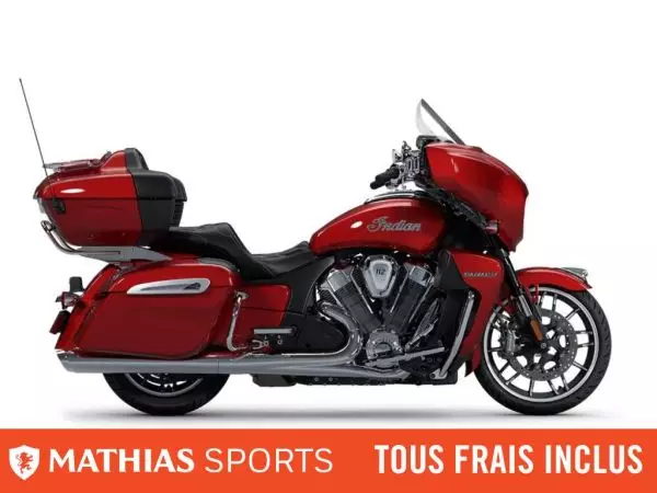  MSU-2025N25LGLSSC_Sunset Red MetallicNeuf INDIAN Roadmaster PowerPlus Limited With 112ci + Rider Assist Package 2025 a vendre 1