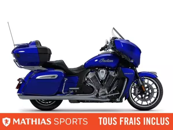  MSU-2025N25LGLRRCA_Spirit Blue MetallicNeuf INDIAN Roadmaster PowerPlus Limited 108 Audio 2025 a vendre 1