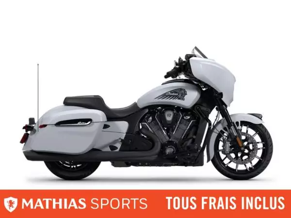  MSU-2025N25LFDSSC_Ghost White Metallic SmokeNeuf INDIAN Chieftain PowerPlus Dark Horse With 112ci + Rider Assist Package 2025 a vendre 1