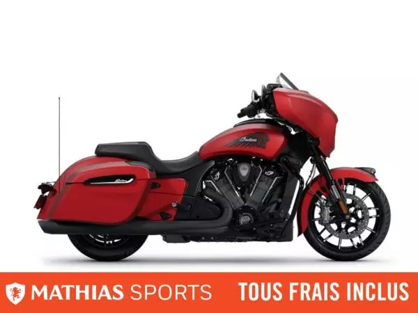 MSU-2025N25LFDRRCA_Sunset Red SmokeNeuf INDIAN Chieftain PowerPlus Dark Horse 108 Audio 2025 a vendre 1