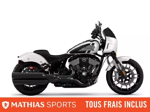  MSU-2025N25DSDBHCP_Ghost White Metallic SmokeNeuf INDIAN Sport Chief 2025 a vendre 1