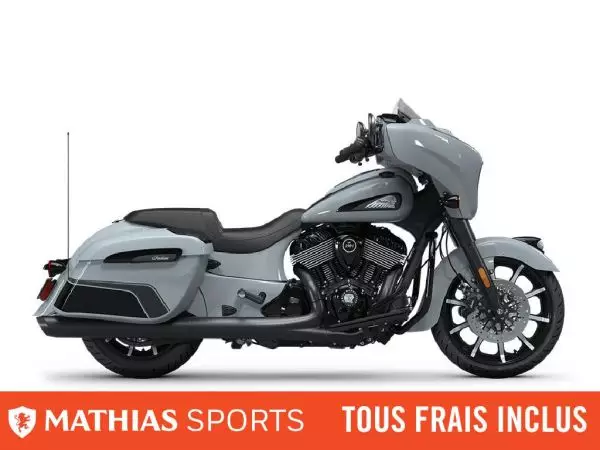  MSU-2025N25TC9BBCM_Storm Gray/GraphicsNeuf INDIAN Chieftain Dark Horse Audio Package 2025 a vendre 1