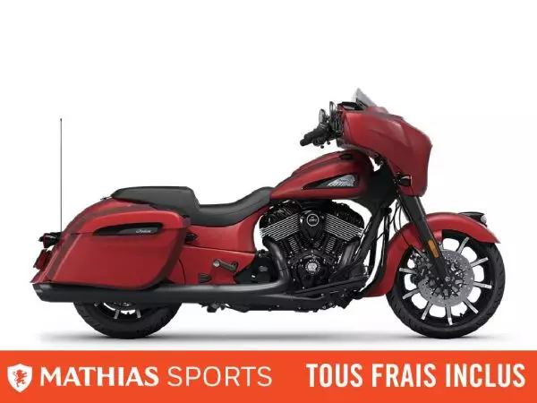  MSU-2025N25TC9BBCK_Sunset Red SmokeNeuf INDIAN Chieftain Dark Horse Audio Package 2025 a vendre 1