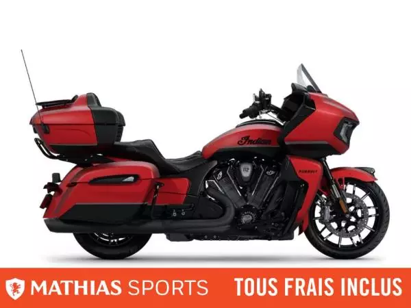  MSU-2025N25LDDSSC_Black Smoke w/ Sunset Red SmokeNeuf INDIAN Pursuit Dark Horse With 112ci + Rider Assist Package 2025 a vendre 1