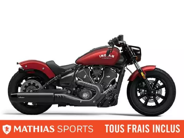  MSU-2025N25SBF76CP_Sunset Red SmokeNeuf INDIAN Scout Bobber Limited Tech 2025 a vendre 1