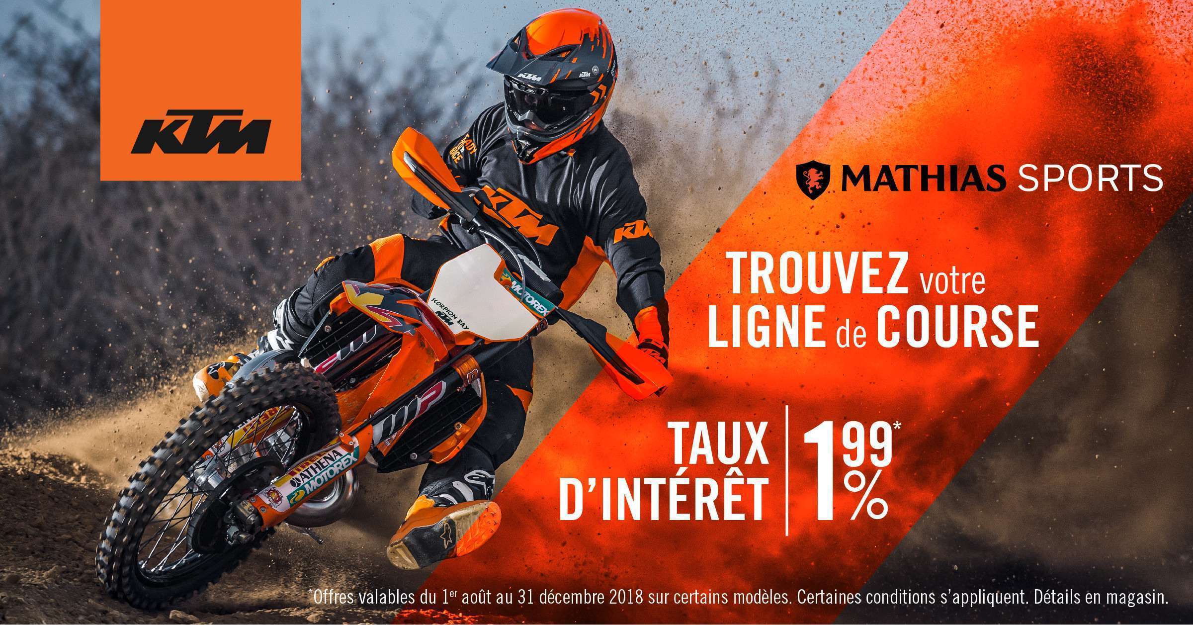 Trouvez votre ligne de course avec KTM!
