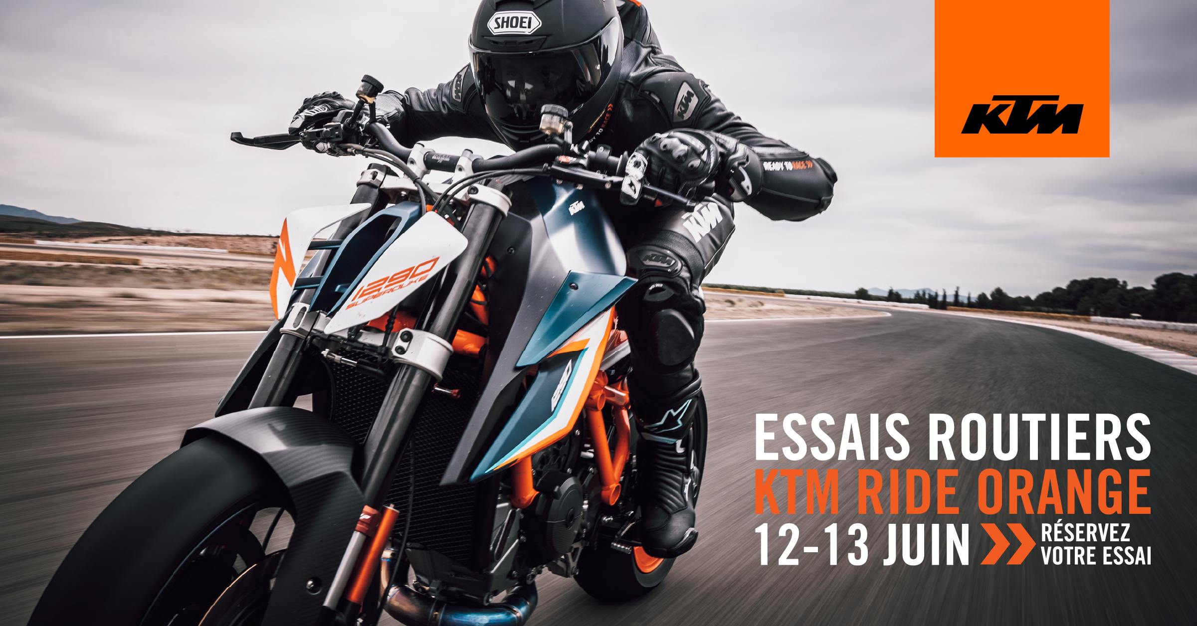 Les 12 et 13 juin: ne manquez pas les essais routiers KTM !