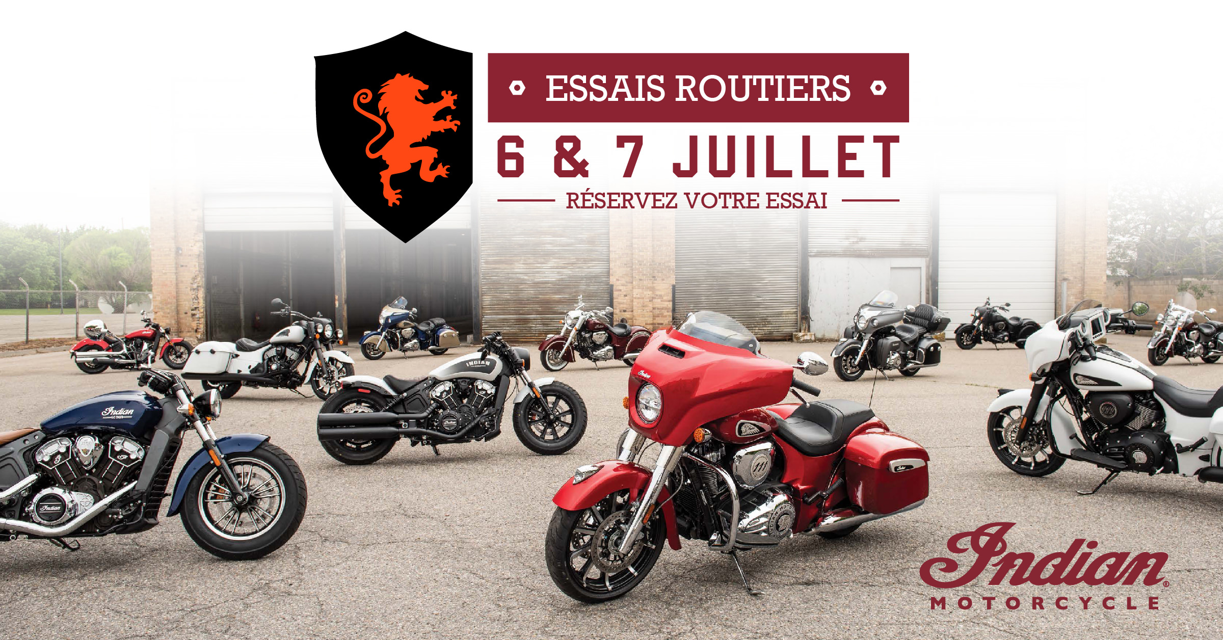 Journées d'essais Indian Motorcycle - 6 & 7 juillet